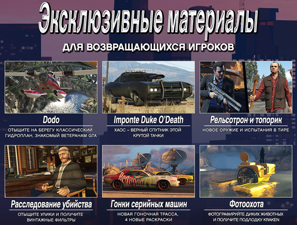 Exclusive Content Unlocker для GTA 5 | Загрузок: 754 | Рейтинг: 0.0